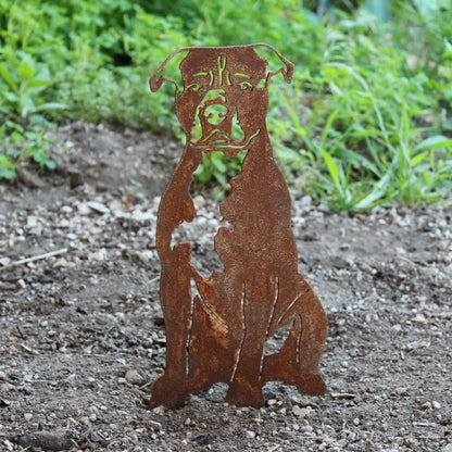 Staffordshire Bull Terrier Garden Stake | Plow & Hearth