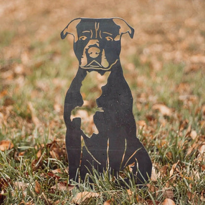 Staffordshire Bull Terrier Garden Stake | Plow & Hearth