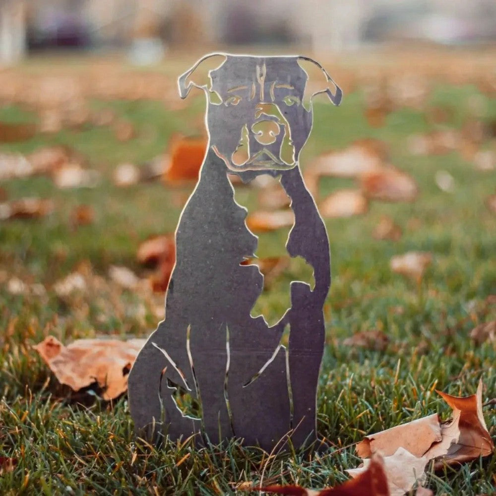 Staffordshire Bull Terrier Garden Stake | Plow & Hearth