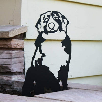 Bernese Mountain Dog Garden Stake | Plow & Hearth