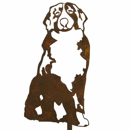 Bernese Mountain Dog Garden Stake | Plow & Hearth