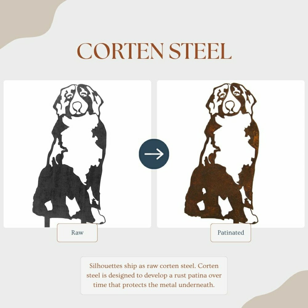 Bernese Mountain Dog Garden Stake | Plow & Hearth