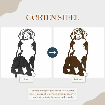 Bernese Mountain Dog Garden Stake | Plow & Hearth