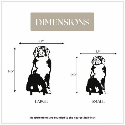 Bernese Mountain Dog Garden Stake | Plow & Hearth