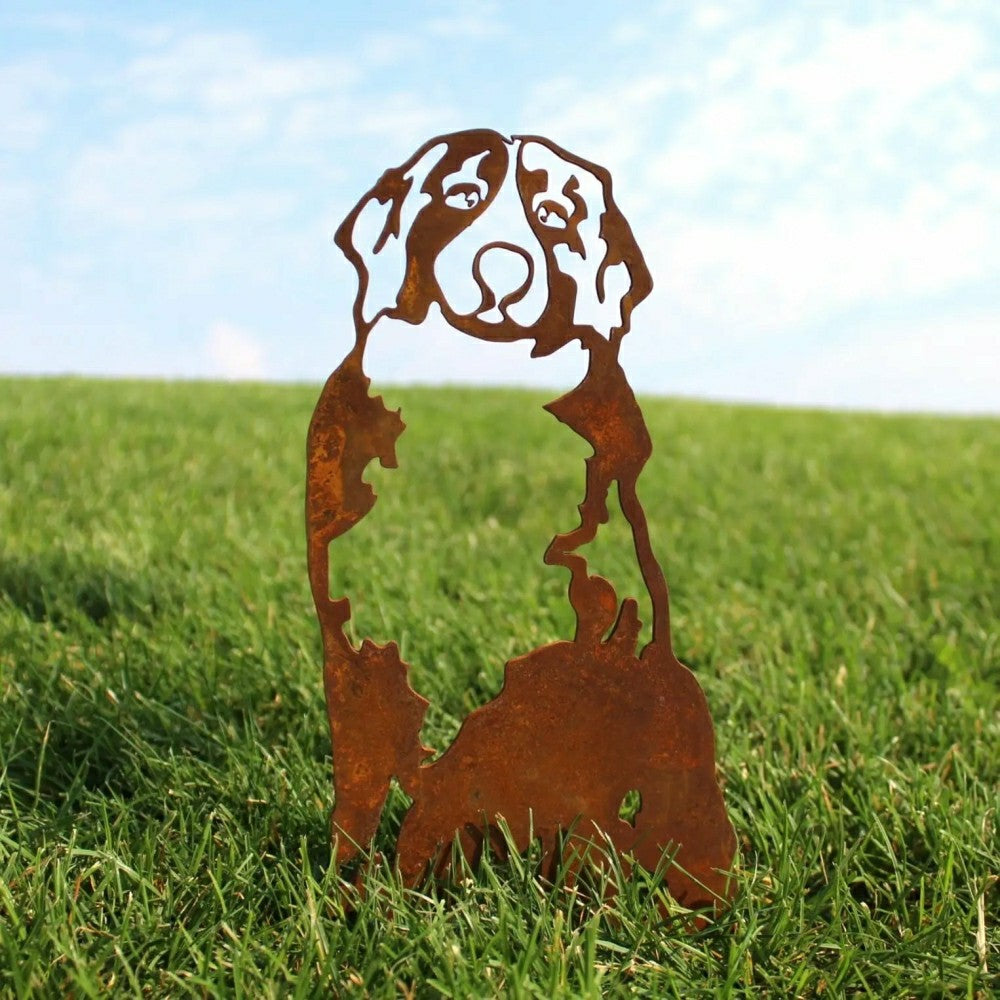 Bernese Mountain Dog Garden Stake | Plow & Hearth