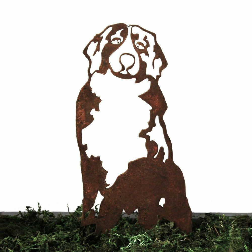Bernese Mountain Dog Garden Stake | Plow & Hearth