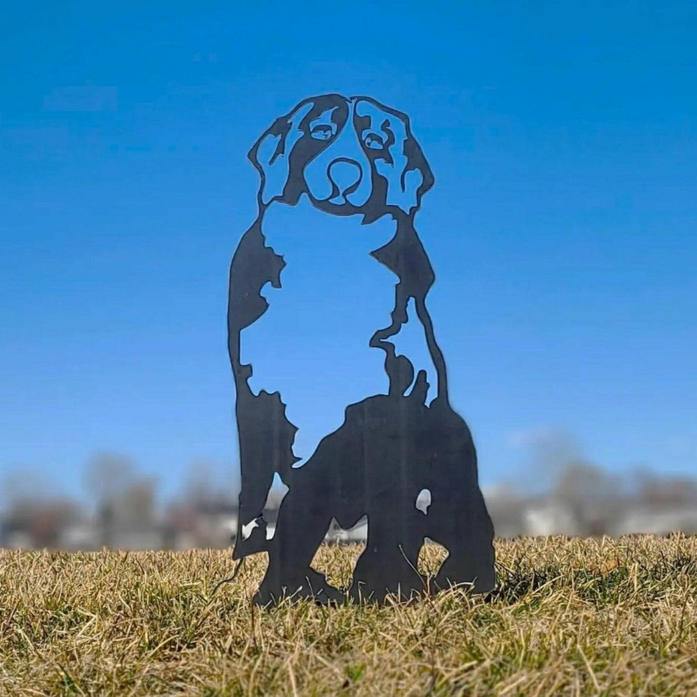 Bernese Mountain Dog Garden Stake | Plow & Hearth