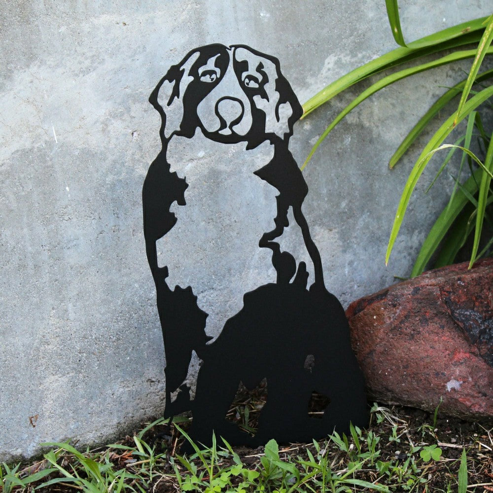 Bernese Mountain Dog Garden Stake | Plow & Hearth