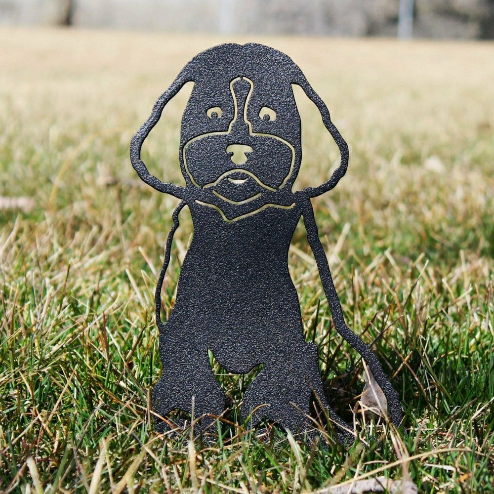 Cavapoo Garden Stake | Plow & Hearth