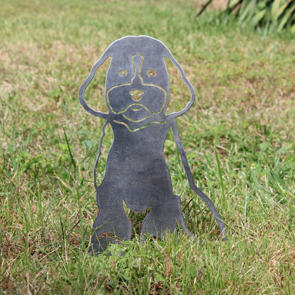 Cavapoo Garden Stake | Plow & Hearth