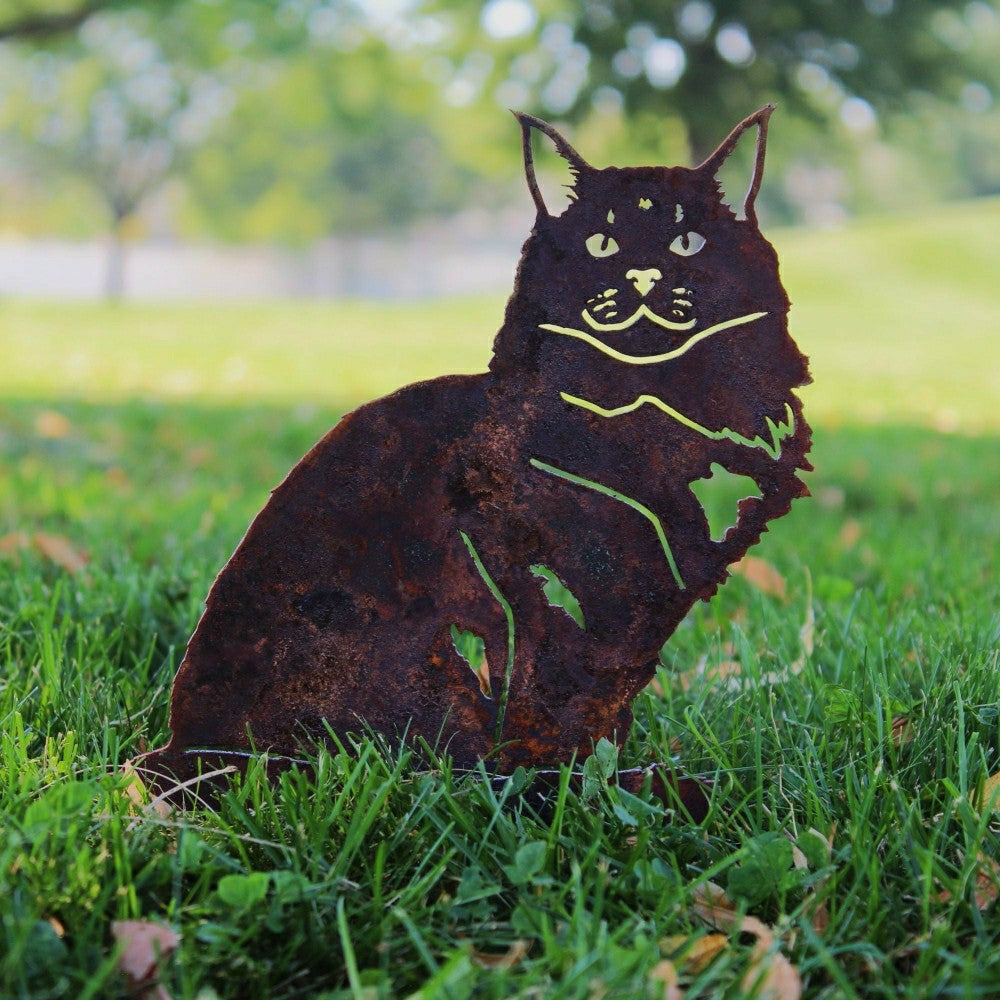 Maine Coon Garden Stake | Plow & Hearth
