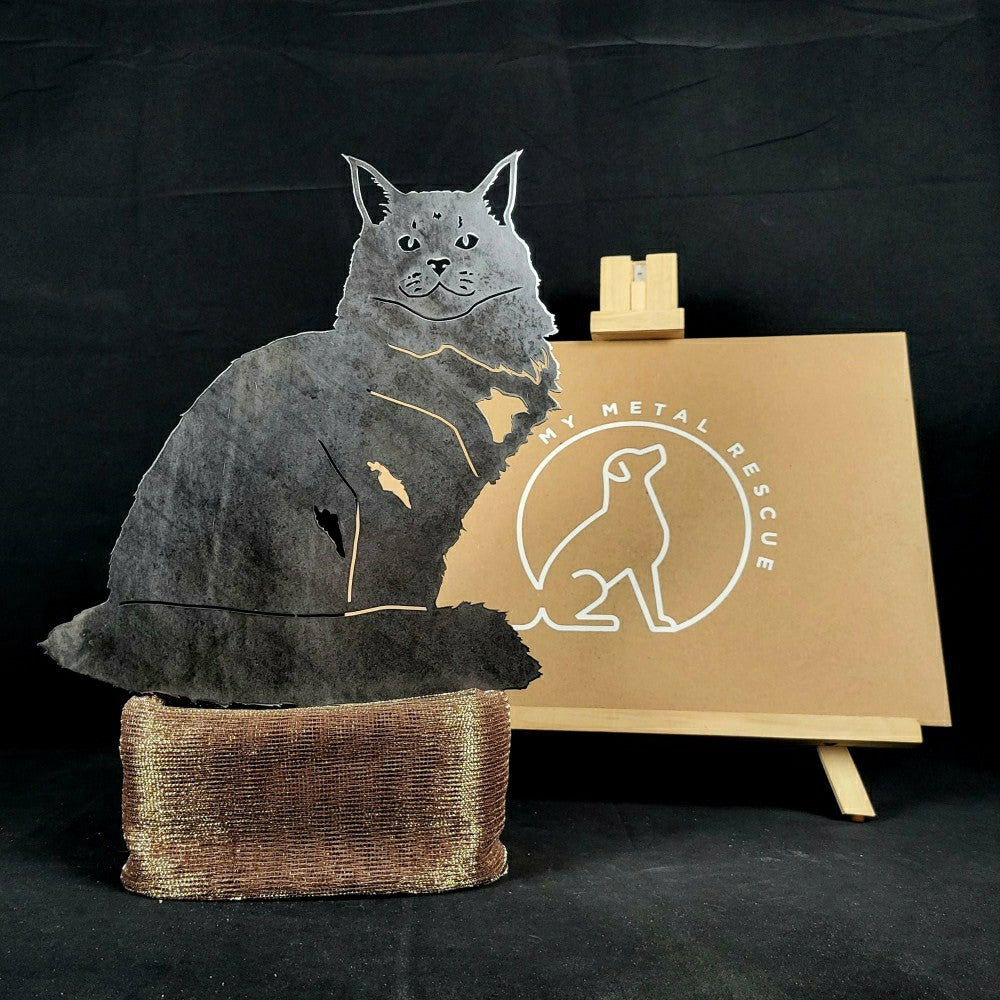 Maine Coon Garden Stake | Plow & Hearth