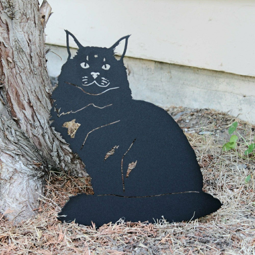Maine Coon Garden Stake | Plow & Hearth