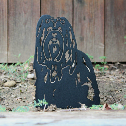 Lhasa Apso Garden Stake | Plow & Hearth