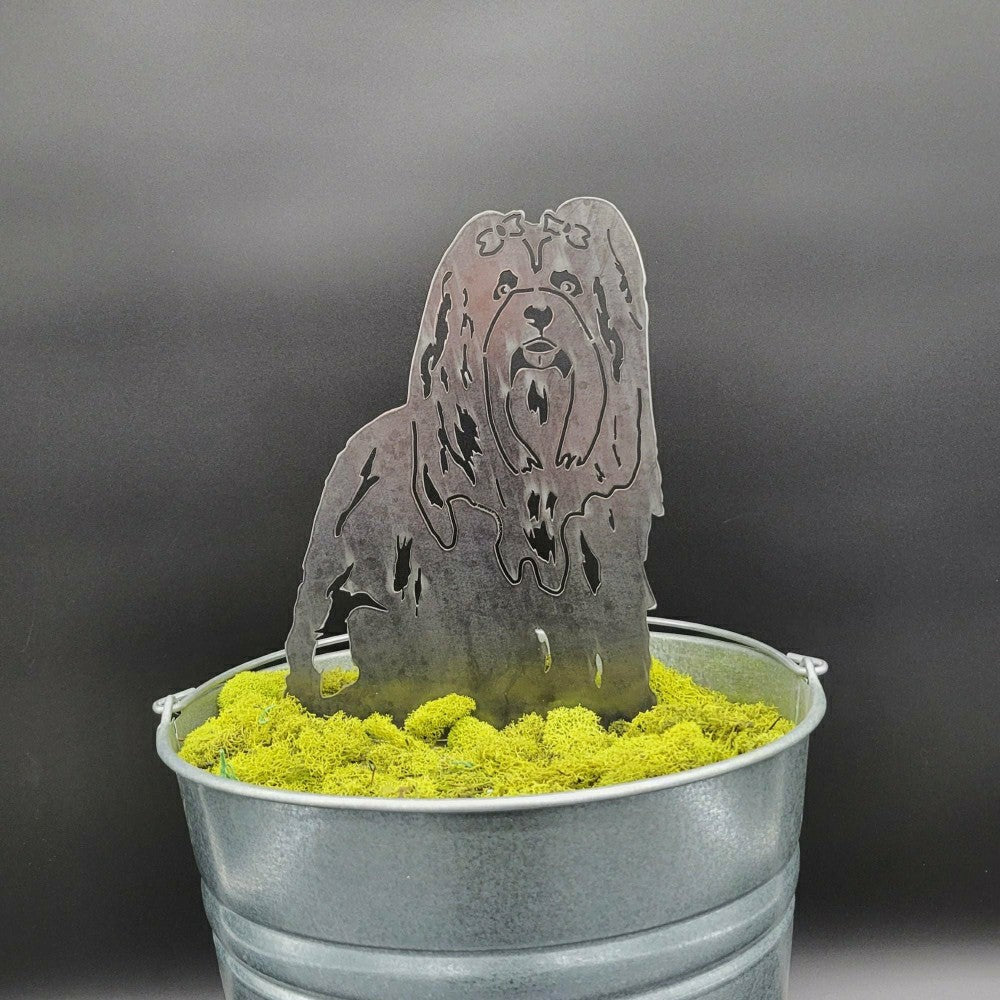 Lhasa Apso Garden Stake | Plow & Hearth