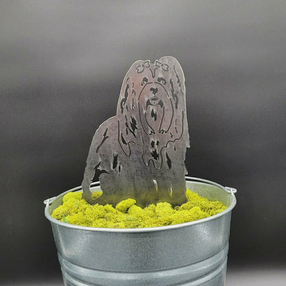 Lhasa Apso Garden Stake | Plow & Hearth