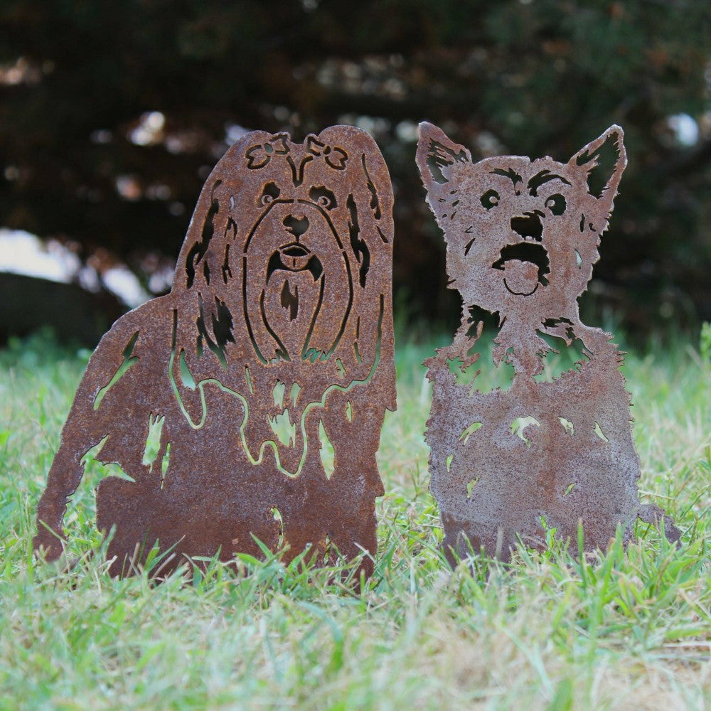 Lhasa Apso Garden Stake | Plow & Hearth