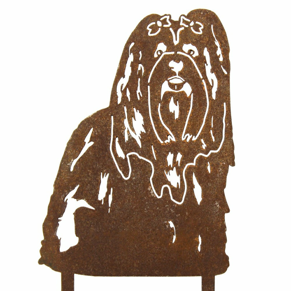 Lhasa Apso Garden Stake | Plow & Hearth