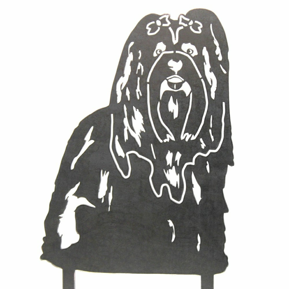 Lhasa Apso Garden Stake | Plow & Hearth