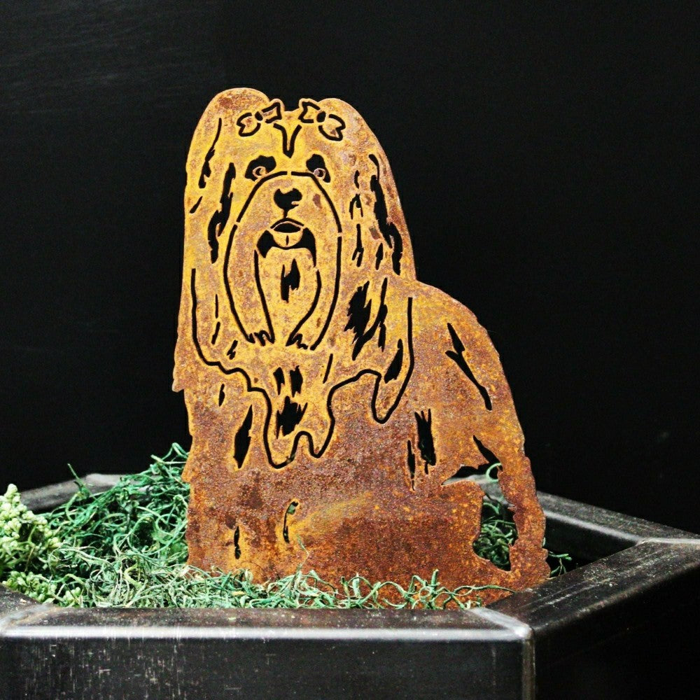 Lhasa Apso Garden Stake | Plow & Hearth