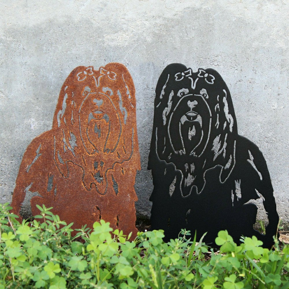 Lhasa Apso Garden Stake | Plow & Hearth