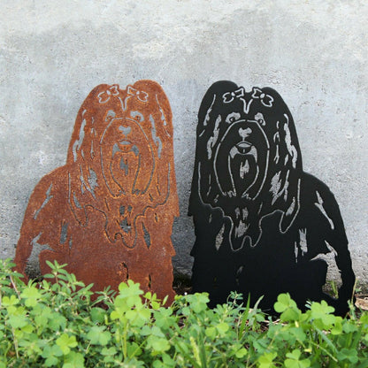 Lhasa Apso Garden Stake | Plow & Hearth