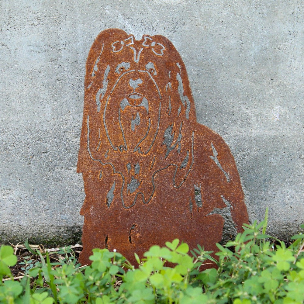 Lhasa Apso Garden Stake | Plow & Hearth