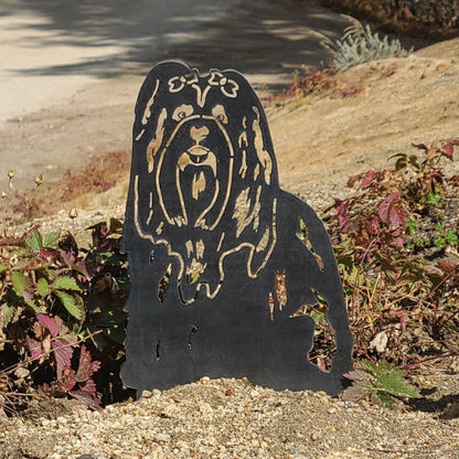 Lhasa Apso Garden Stake | Plow & Hearth