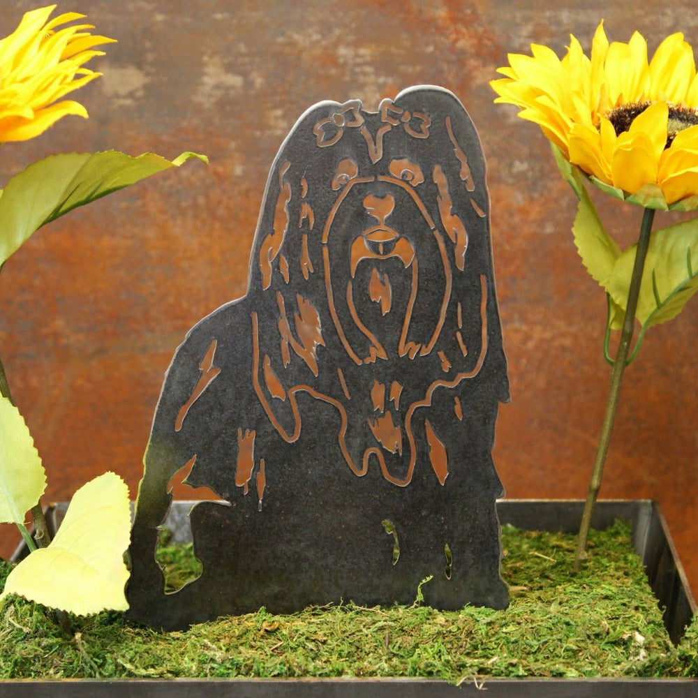 Lhasa Apso Garden Stake | Plow & Hearth