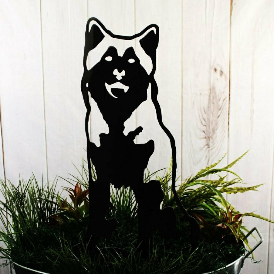 Siberian Husky Garden Stake | Plow & Hearth