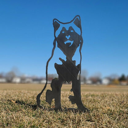 Siberian Husky Garden Stake | Plow & Hearth