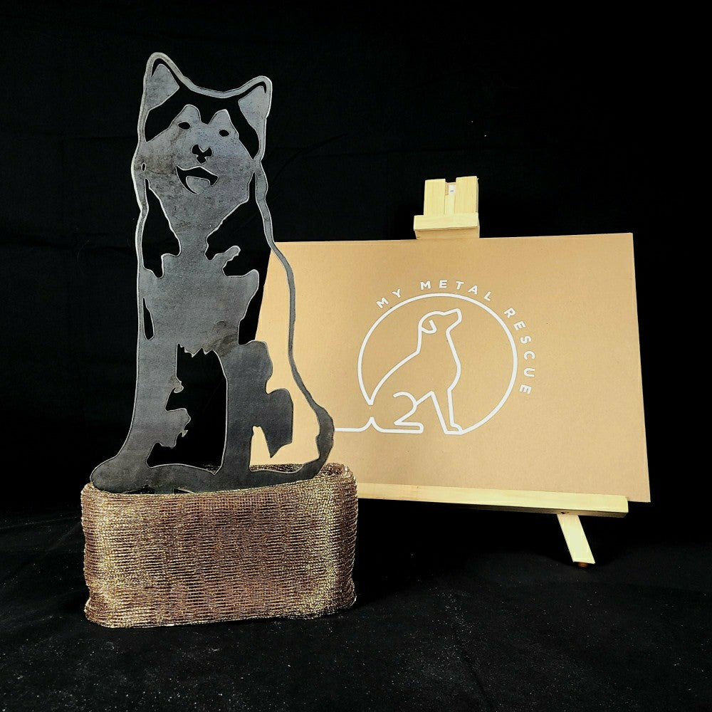 Siberian Husky Garden Stake | Plow & Hearth