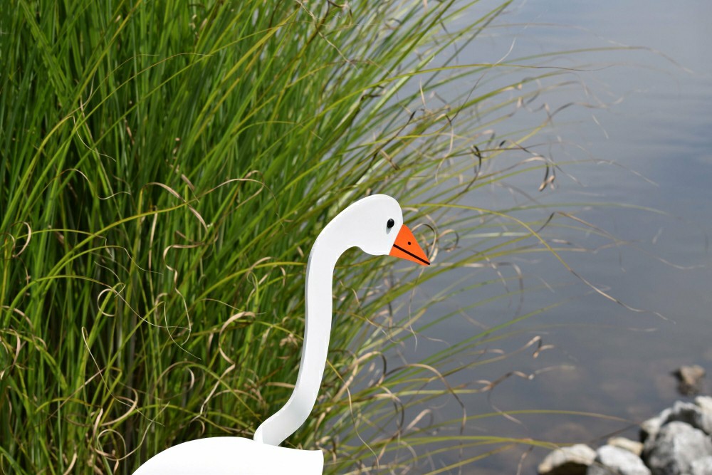 Snow Goose Dancing Bird Garden Stake | Plow & Hearth