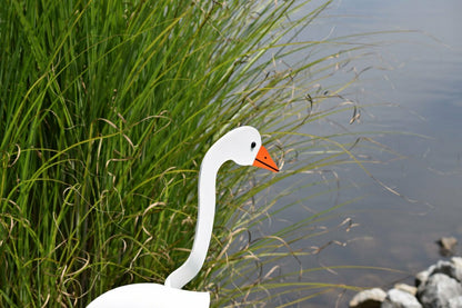 Snow Goose Dancing Bird Garden Stake | Plow & Hearth