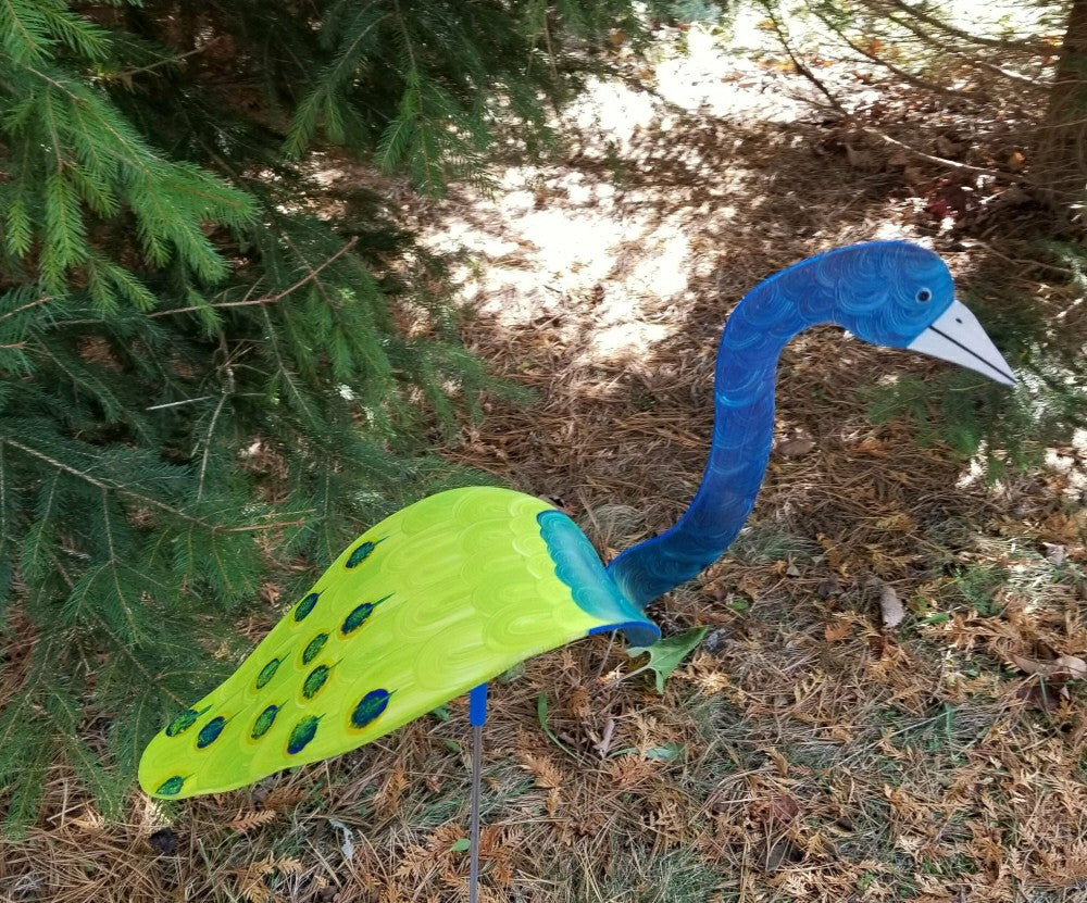 Peacock Dancing Bird Garden Stake | Plow & Hearth