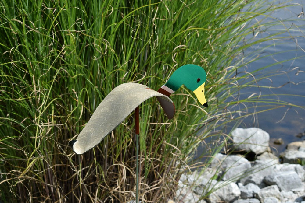 Mallard Duck Dancing Bird Garden Stake | Plow & Hearth