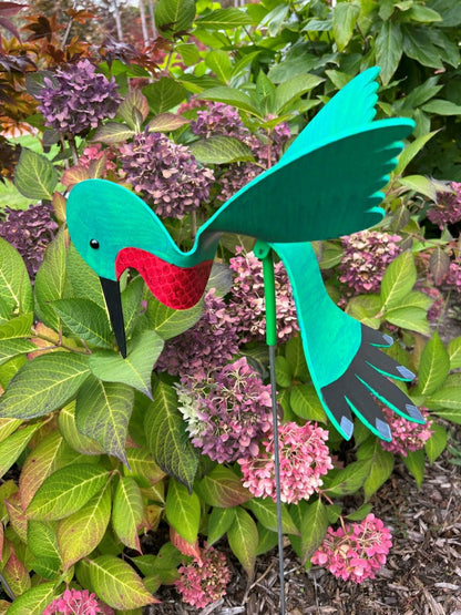 Hummingbird Dancing Bird Garden Stake | Plow & Hearth