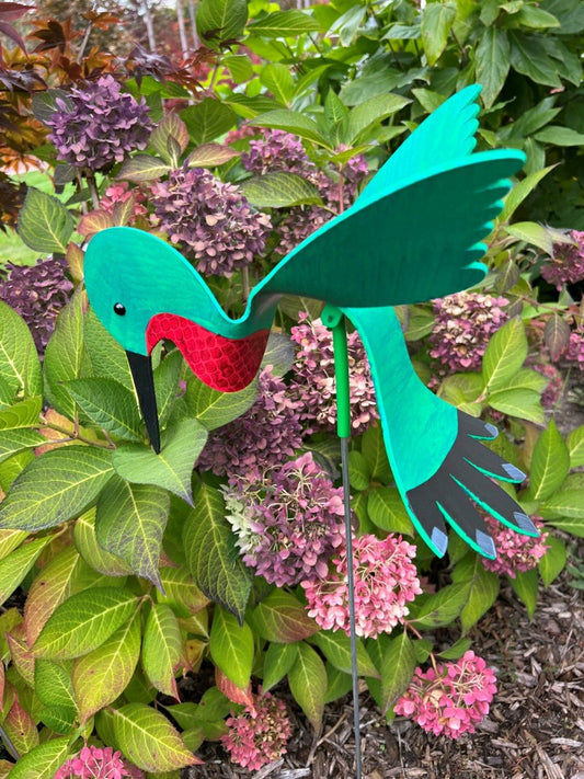 Hummingbird Dancing Bird Garden Stake | Plow & Hearth