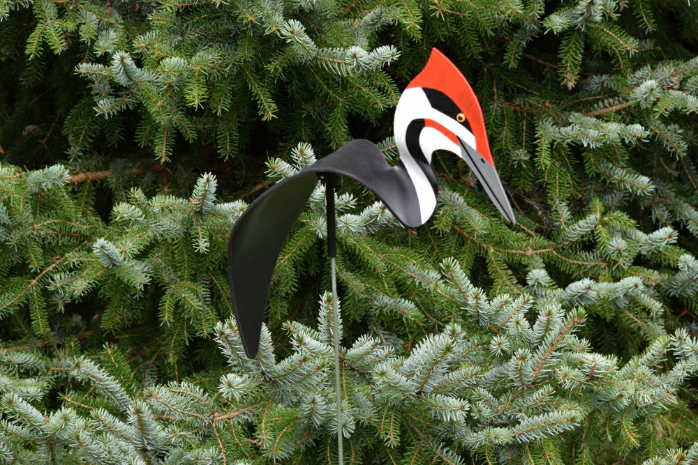 Pileated Woodpecker Dancing Bird Garden Stake | Plow & Hearth