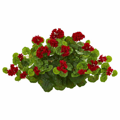 24” Geranium Artificial Ledge Plant | Plow & Hearth