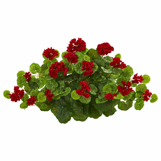 24” Geranium Artificial Ledge Plant | Plow & Hearth