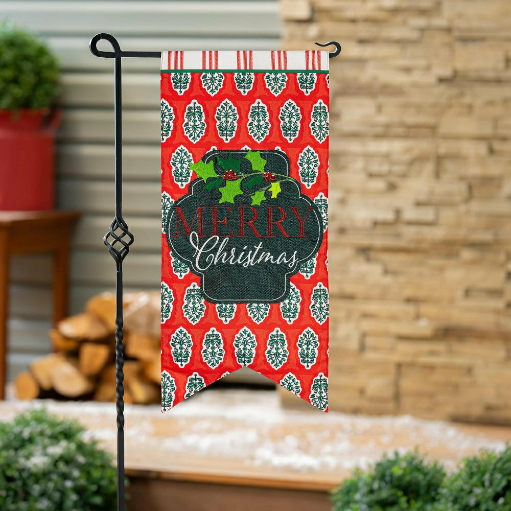 Merry Christmas Pennant Everlasting Impressions | Plow & Hearth
