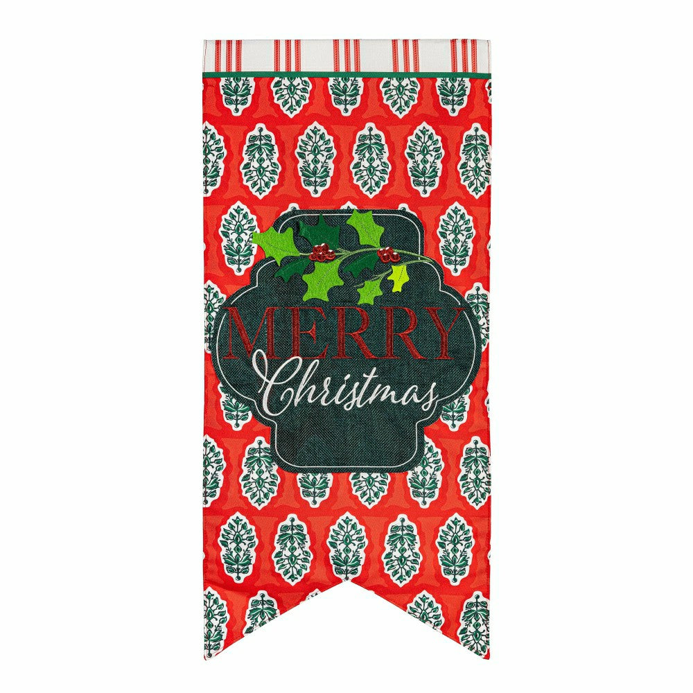 Merry Christmas Pennant Everlasting Impressions | Plow & Hearth