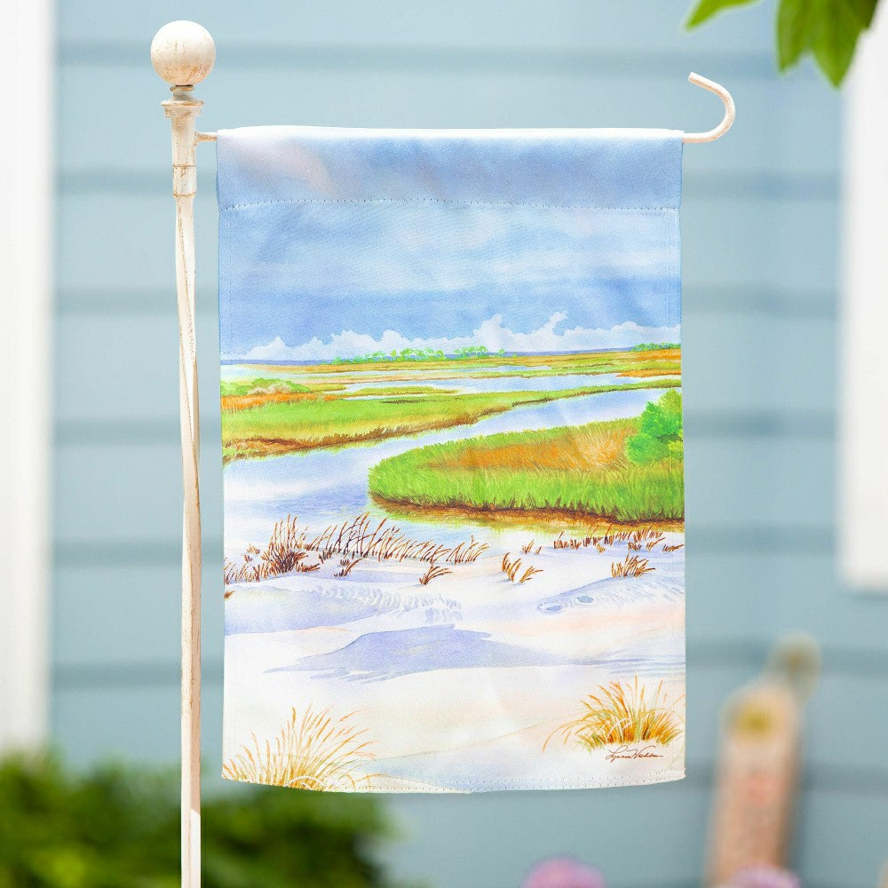Coastal Landscape Suede Garden Flag | Plow & Hearth