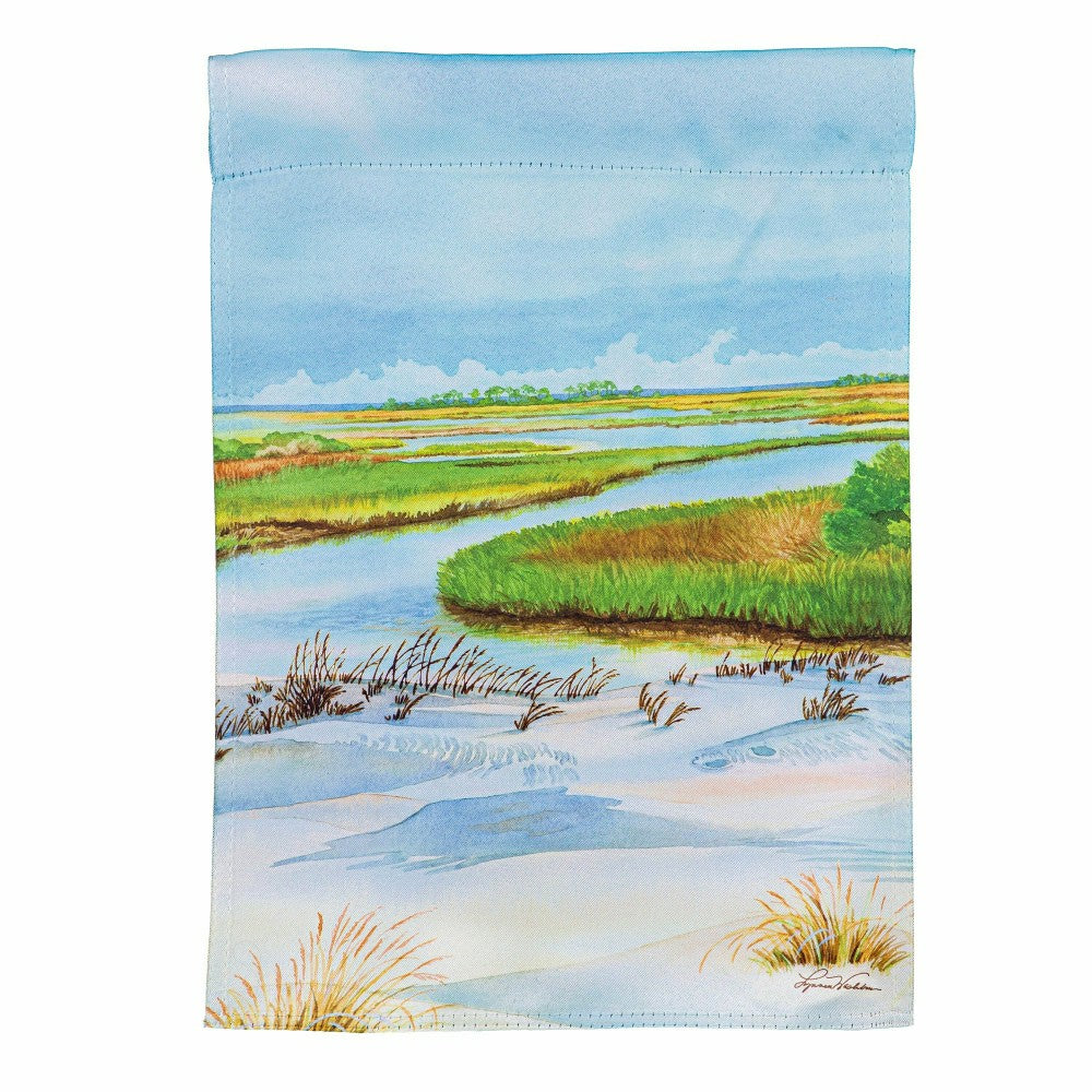 Coastal Landscape Suede Garden Flag | Plow & Hearth