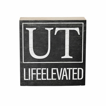 State Sign Wood Block Utah 6"x6" | Plow & Hearth