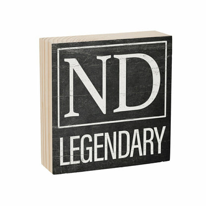 State Sign Wood Block North Dakota 6"x6" | Plow & Hearth