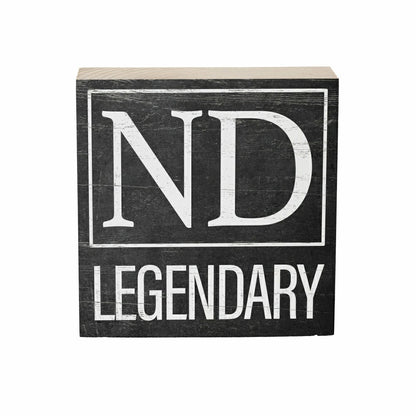 State Sign Wood Block North Dakota 6"x6" | Plow & Hearth