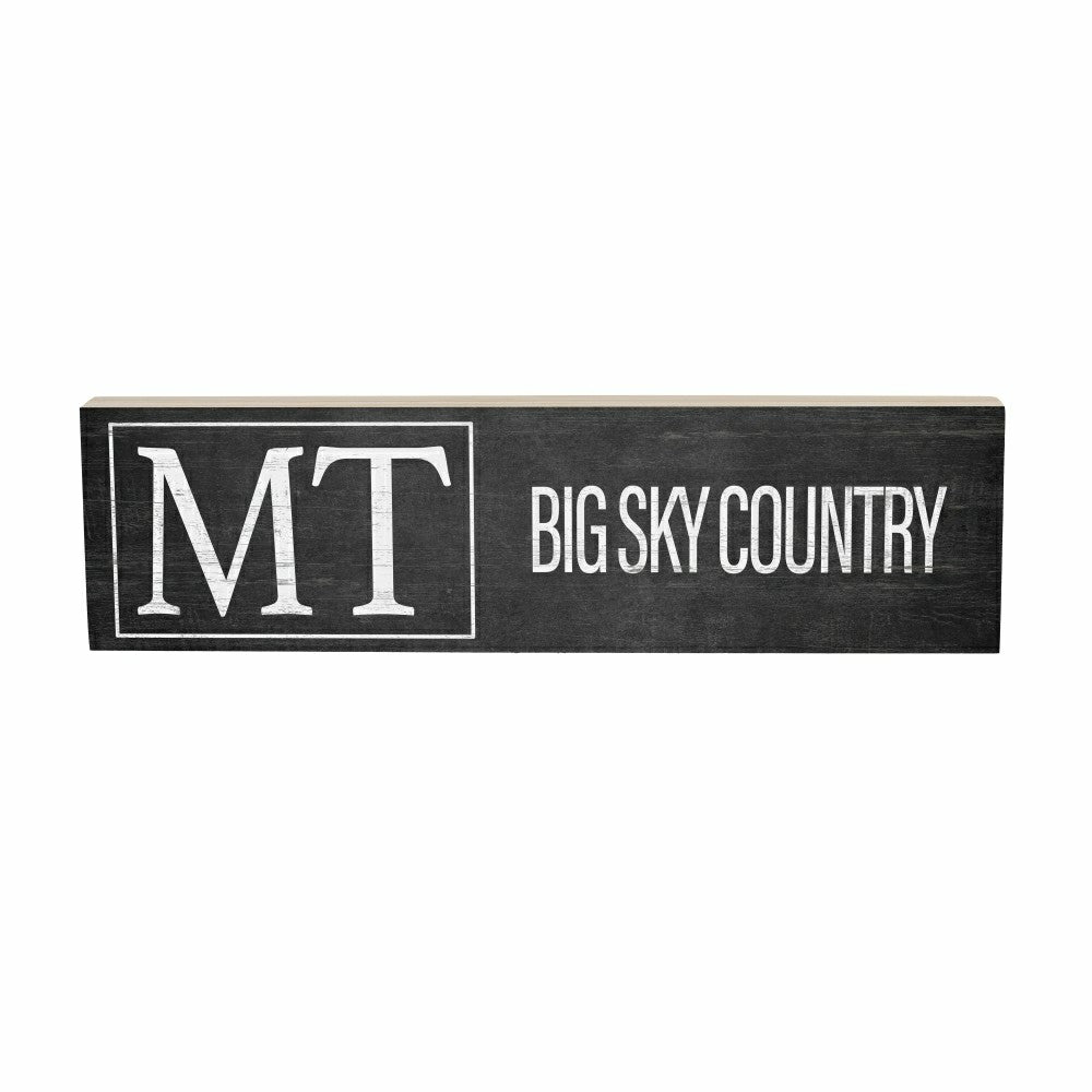 State Wooden Mantle Sign Montana 18x5" | Plow & Hearth