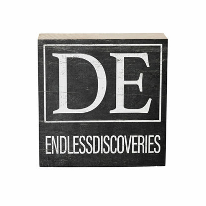 State Sign Wood Block Delaware 6"x6" | Plow & Hearth